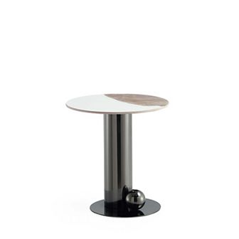 MANHATTAN COMFORT Laurel Modern Sintered Stone Top End Table