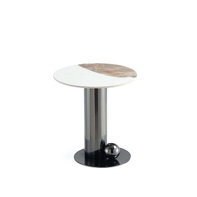 MANHATTAN COMFORT Laurel Modern Sintered Stone Top End Table
