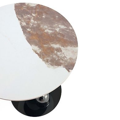 MANHATTAN COMFORT Laurel Modern Sintered Stone Top End Table