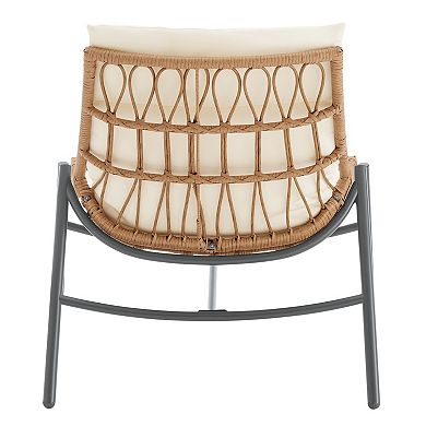 MANHATTAN COMFORT Sunset Modern 3-Piece Conversation Patio Furniture Set