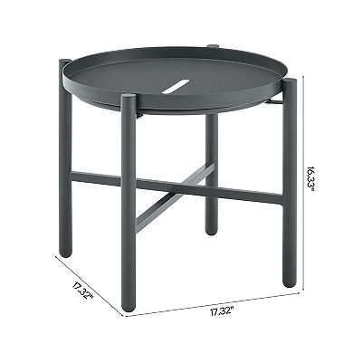 MANHATTAN COMFORT Sunset Modern 3-Piece Conversation Patio Furniture Set