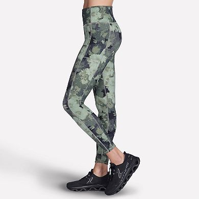 Women's Skechers® GO FLEX Rib Inbloom Full Length High-Waisted Leggings