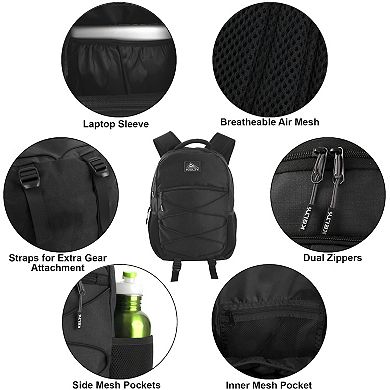 KELTY Bungee-Clip Black Backpack