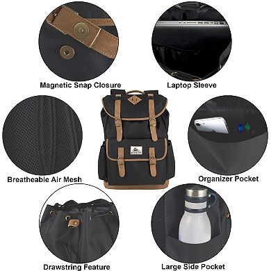 KELTY Solid Flap Drawstring Backpack
