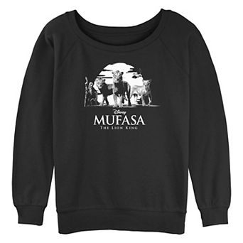 Disney's Mufasa The Lion King Sunset Scene Juniors' Graphic Pullover