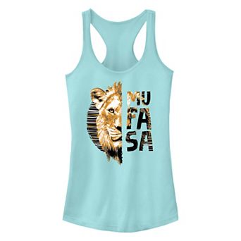 Disney's Mufasa The Lion King Head Portrait Juniors' Racerback Tank Top