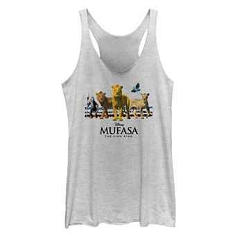 Disney's Mufasa The Lion King Group Scene Juniors' Racerback Tank Top