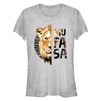 Disney's Mufasa The Lion King Head Portrait Juniors' Fitted Graphic Tee