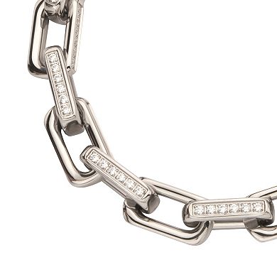Men's DANTE Stainless Steel Oversized Square Links Chunky Bracelet