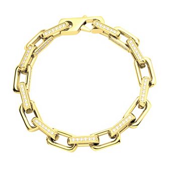 Men's DANTE Stainless Steel Oversized Square Links Chunky Bracelet