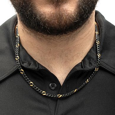 Men's DANTE Two-Tone Stainless Steel Cuban Chain Necklace