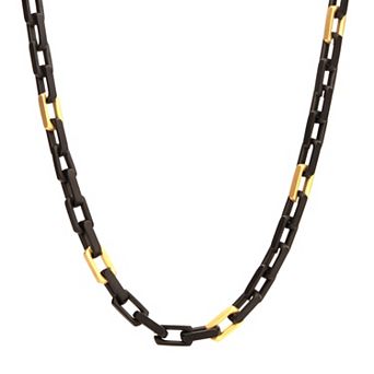 Men's DANTE Two-Tone Oversized Square Link Chunky Chain Necklace