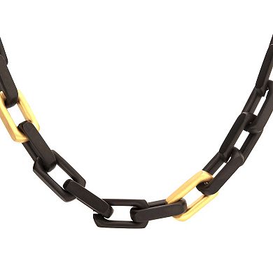 Men's DANTE Two-Tone Oversized Square Link Chunky Chain Necklace