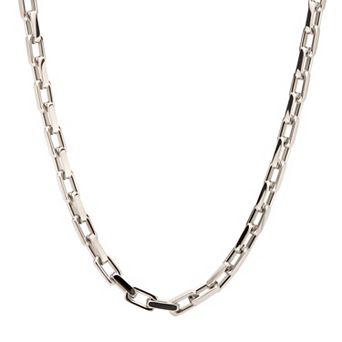 Men's DANTE Stainless Steel Oversized Square Links Chunky Necklace