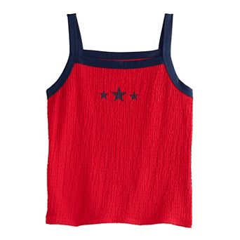 Girls 6-20 SO® Textured Graphic Tank Top in Regular & Plus Size