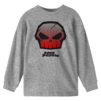 Boys 8-20 No Fear Cracked Skull Long Sleeve Graphic Tee