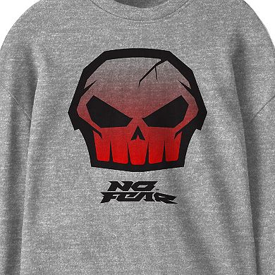 Boys 8-20 No Fear Cracked Skull Long Sleeve Graphic Tee