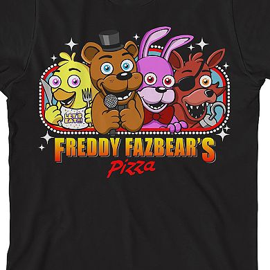 Boys 8-20 Five Nights At Freddy's Excited Characters Graphic Tee