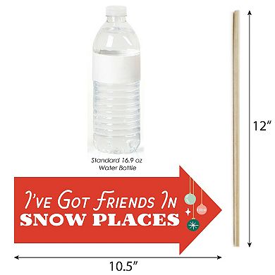 Funny Christmas Cowboy - Western Santa Party Photo Booth Props Kit - 10 Piece
