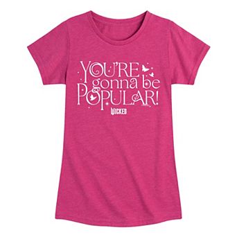 Girls 7-16 Wicked You're Gonna Be Popular Graphic Tee