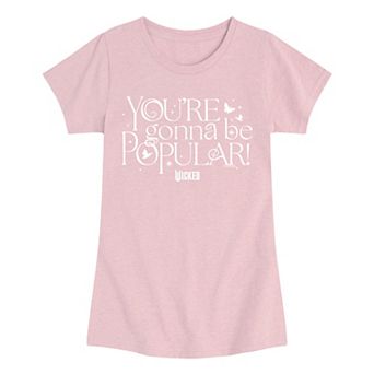 Girls 7-16 Wicked You're Gonna Be Popular Graphic Tee