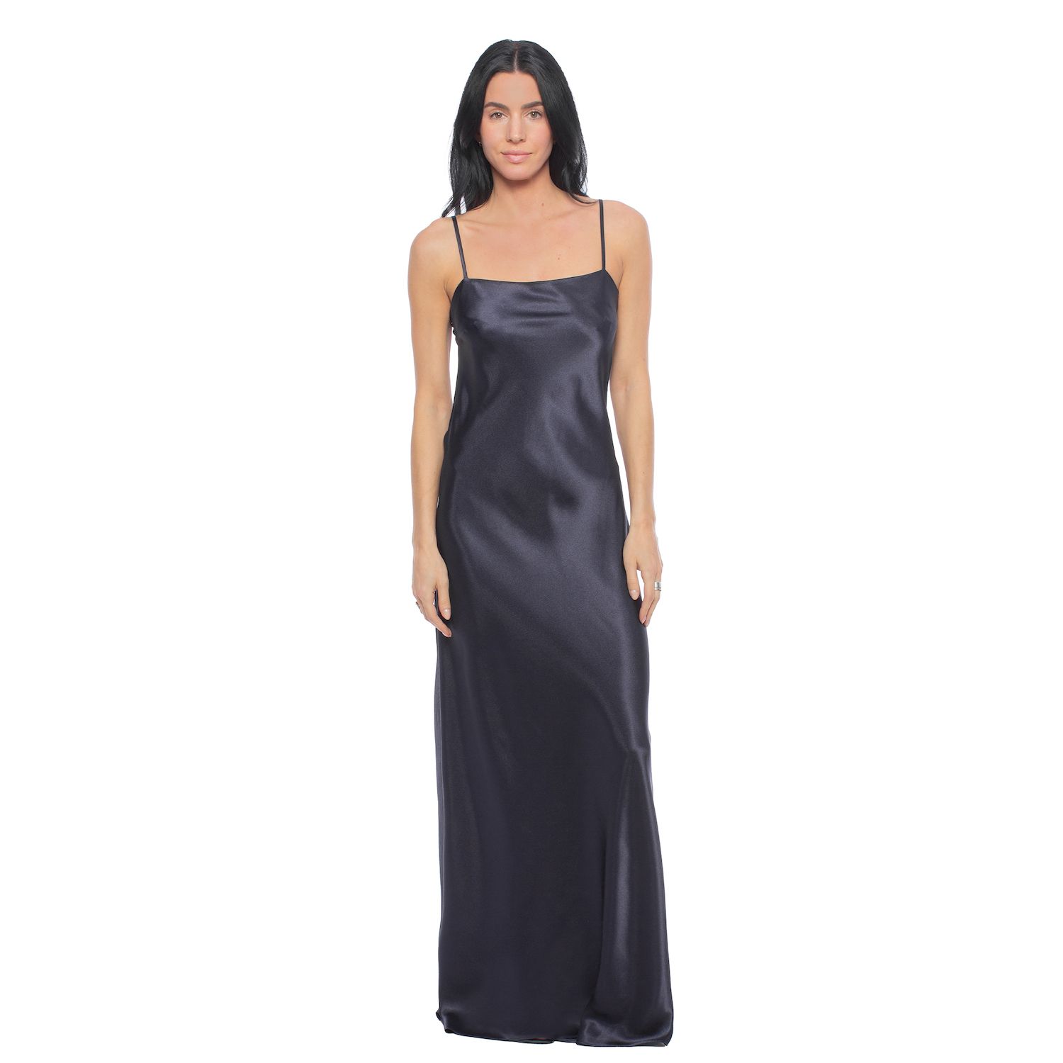Женские платья Jump Apparel Juniors' Jump Apparel Satin Cowl Back Detail Gown