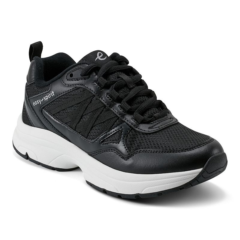 Easy Spirit Keagen Women's Mesh Running Shoes, Size: 8.5, Black