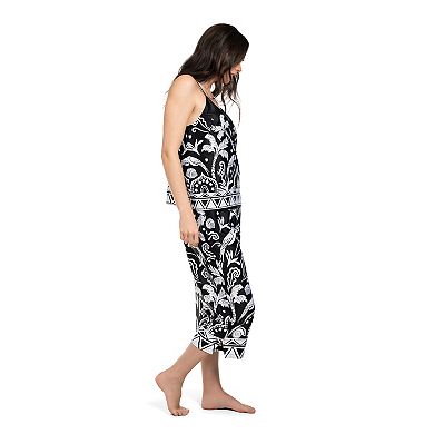 Women's Lilac+London 2-pc. Pajama Cami & Pajama Crop Pants Set