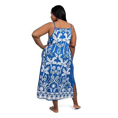 Plus Size Lilac+London Print Nightgown