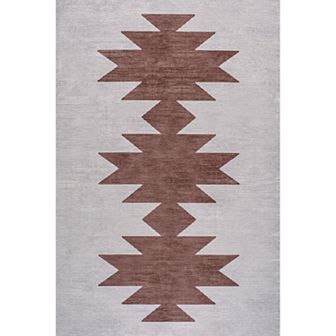 Chayton Minimalist Geometric Machine-washable Area Rug