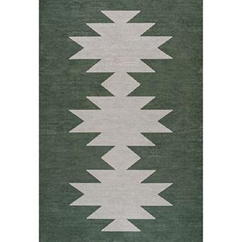 Chayton Minimalist Geometric Machine Washable Area Rug