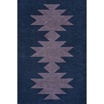 Chayton Minimalist Geometric Machine Washable Area Rug