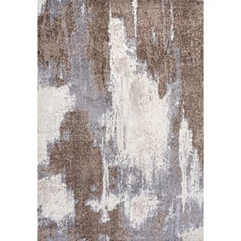 Zoe Contemporary Bohemian Abstract Marble Area Rug