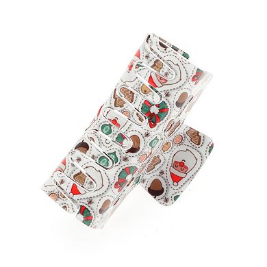 Christmas Beige Elder Hair Clips for Christmas 3.35"x1.77"x1.57" Assorted Color
