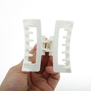 Square Christmas Tree Hair Clips for Christmas 3.35"x1.77"x1.57" White 1 Pc