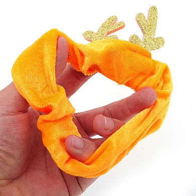 Christmas Hair Scrunchies Antlers for Christmas 1 Pc