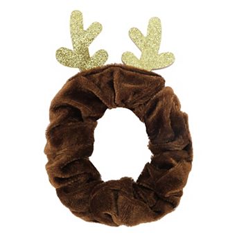 Christmas Hair Scrunchies Antlers for Christmas 1 pc