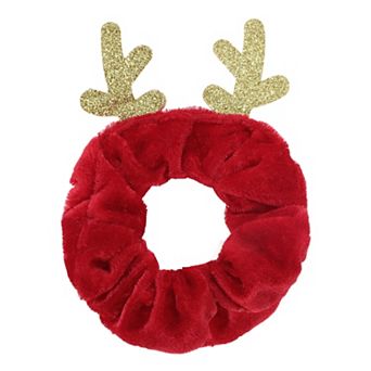 Christmas Hair Scrunchies Antlers for Christmas 1 pc