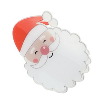 Christmas Smiling Old Man Hair Clips for Christmas 2.95"x2.17"x1.57" Red White