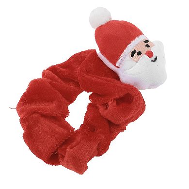 Christmas Hair Ties Claus for Christmas Red White 1 Pc