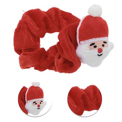 Christmas Hair Ties Claus for Christmas Red White 1 Pc