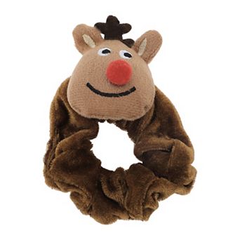 Christmas Hair Ties Elk for Christmas Brown 1 pc