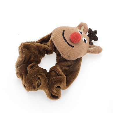 Christmas Hair Ties Elk for Christmas Brown 1 Pc