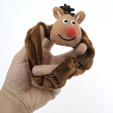 Christmas Hair Ties Elk for Christmas Brown 1 Pc