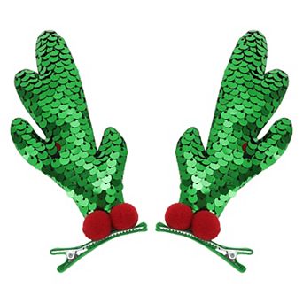 Christmas Single Antlers Hair Clips for Christmas 1.97"x0.79"x4.72" 1 Pair