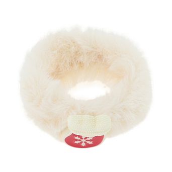 Christmas Hair Ties Plush Stockings for Christmas Beige 1 pc