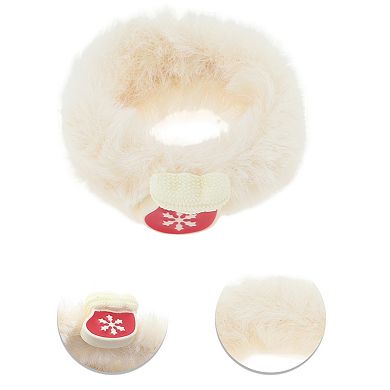 Christmas Hair Ties Plush Stockings for Christmas Beige 1 Pc