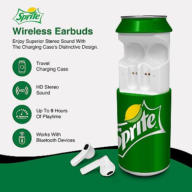 CocaCola Bluetooth Wireless Earbuds with Can Shaped Charging Case