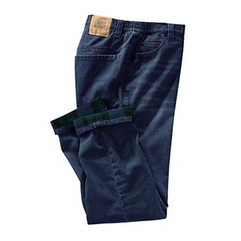 Liberty Blues by KingSize Men's Big & Tall Flannel-Lined Side-Elastic Jeans