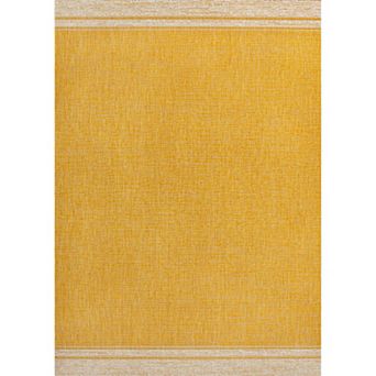 Alda Modern Minimalist Mingled Solid Indoor/outdoor Area Rug